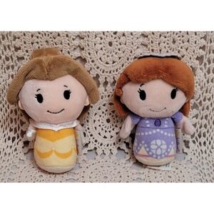 Hallmark, 4" Itty Bittys.Belle (Beauty and the beast), Sofia The 1st. Plush